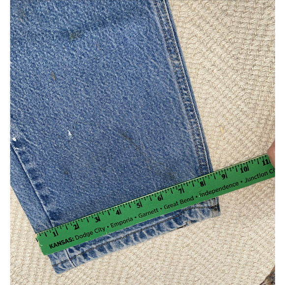 Vintage Carhartt Jeans Men's 34x30 Blue Denim Relaxed Fit Straight Leg B160 DST - Picture 6 of 15